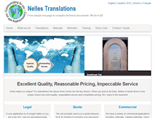 Tablet Screenshot of nellestranslations.com